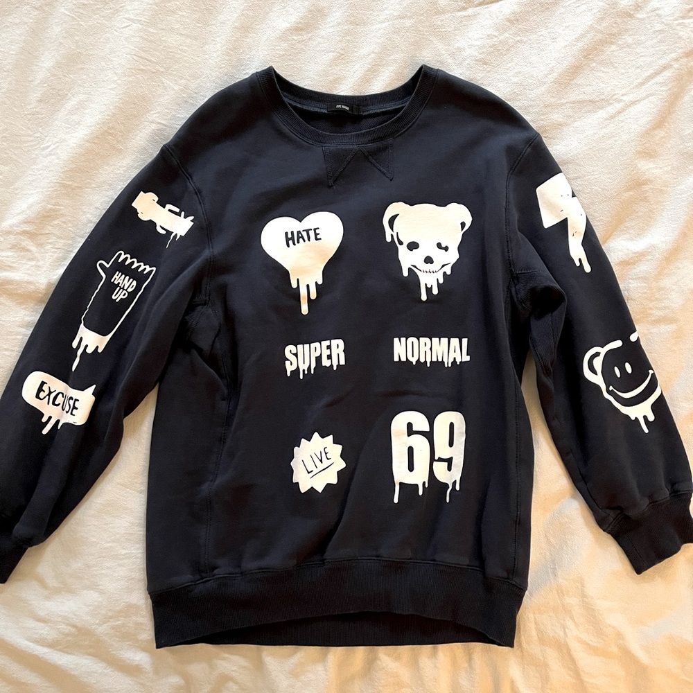 Navy blue crewneck, size S/M
